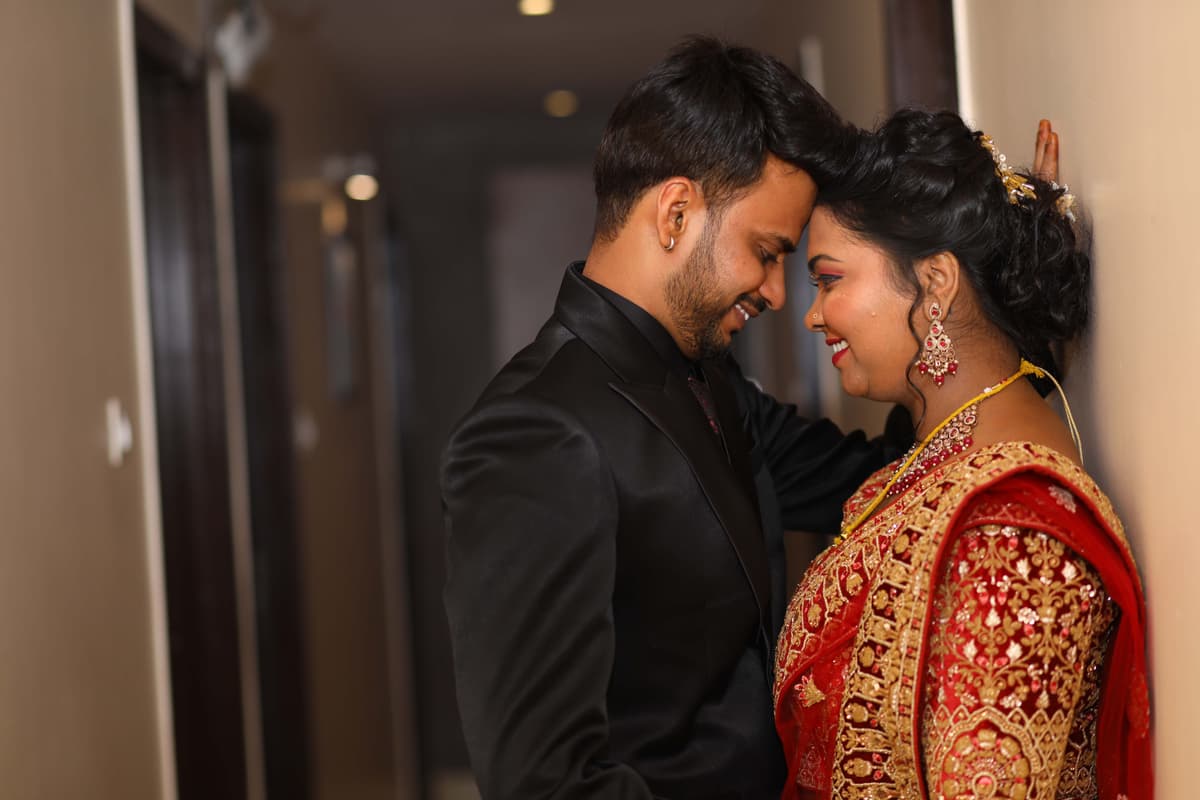 Wedding Photography - Bride and Groom looking at each other